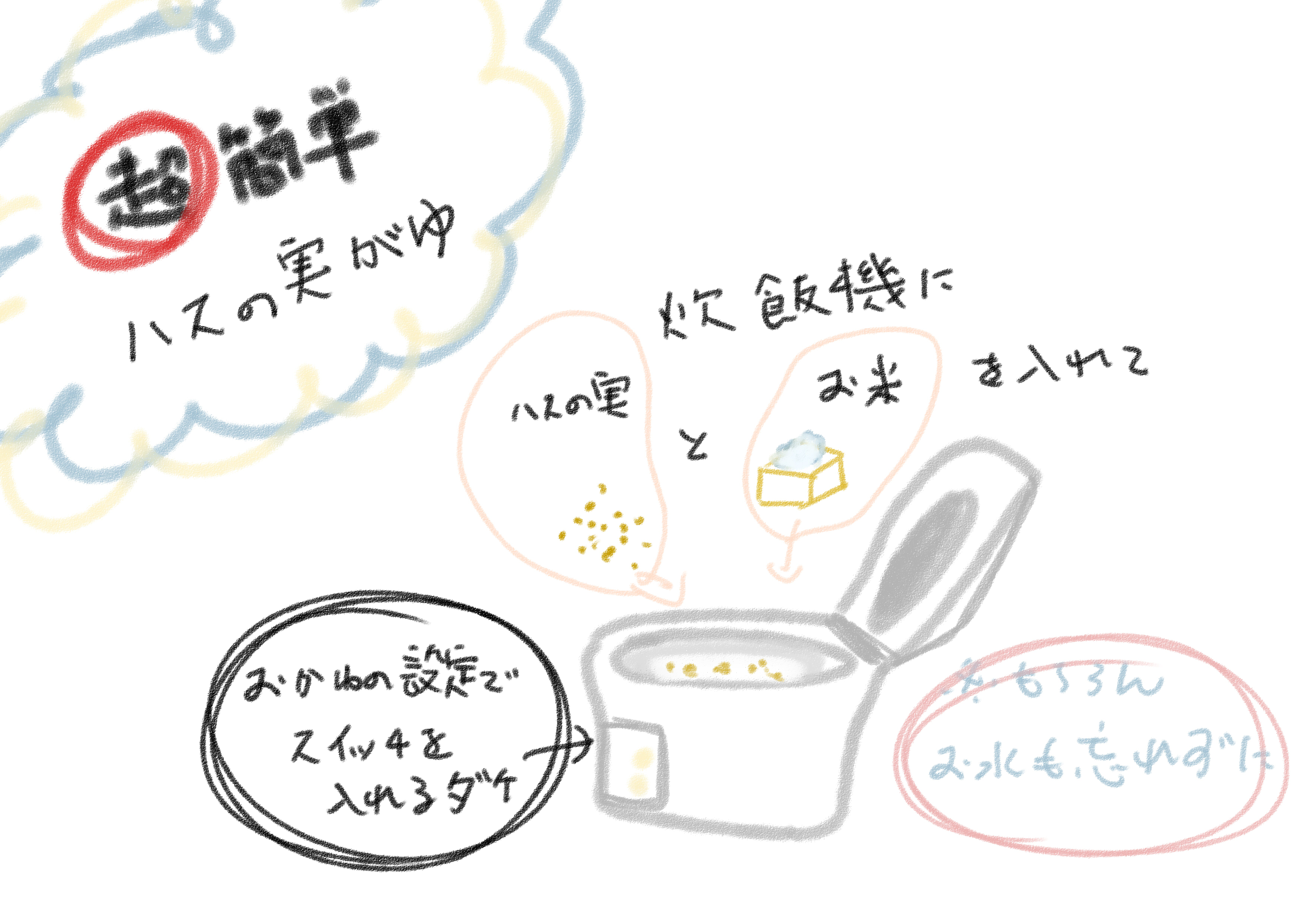 ハスの実がゆ